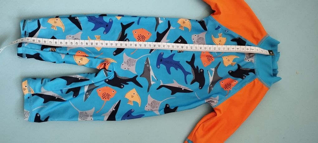 Strój kąpielowy dla chłopca 6-9m Baby shark Motyw morski kąpielówki