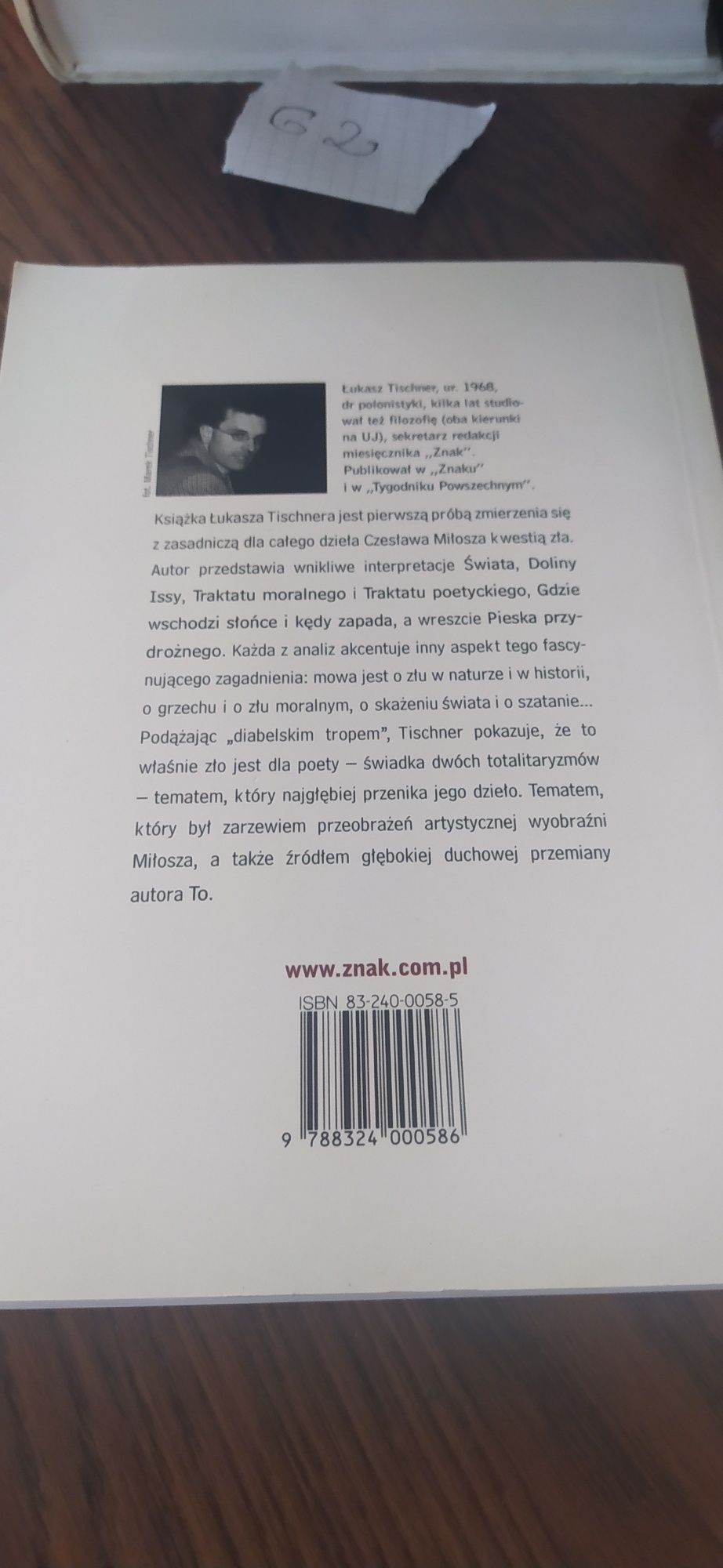 Łukasz Tischner Sekrety manichejskich trucizn