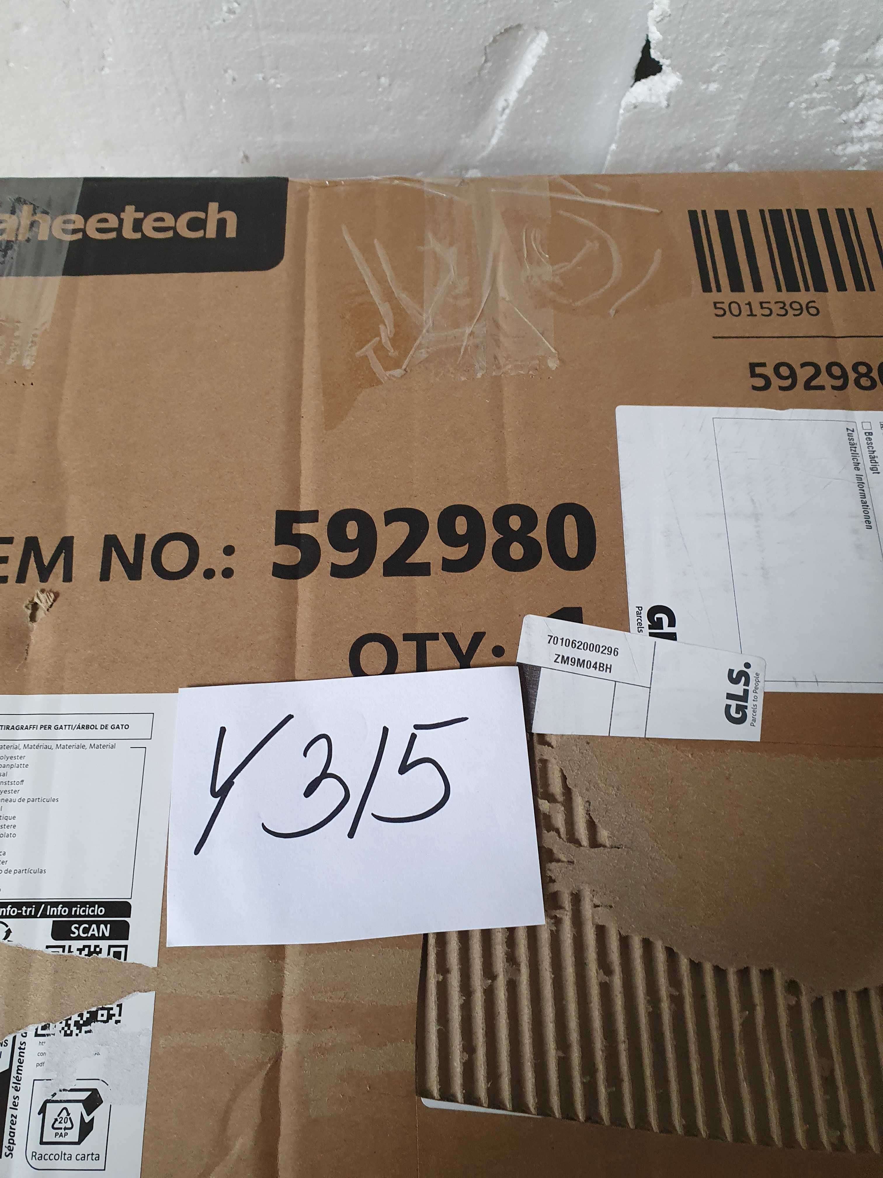Drapak dla kota , kotka niski Yaheetech do 60 cm Ciemno szary