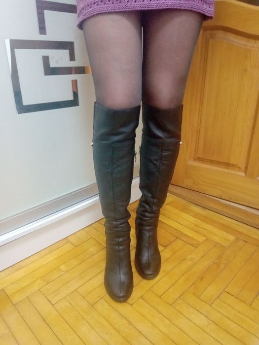 Чоботи європейки натуральна шкіра