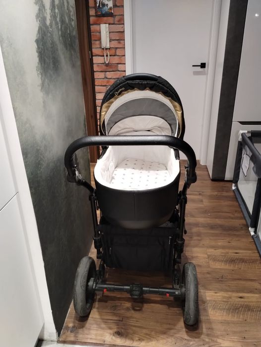 BALEO Wózek głęboki gondola z wózkiem spacerowym 2w1 Camarelo