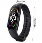 Smart Band M7 pomiar ciśnienia pulsoksymetr sen kroki aplikacja FitPro