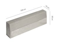 KRAWĘŻNIK DROGOWY betonowy 15x30x100 szary obrzeże Łódź