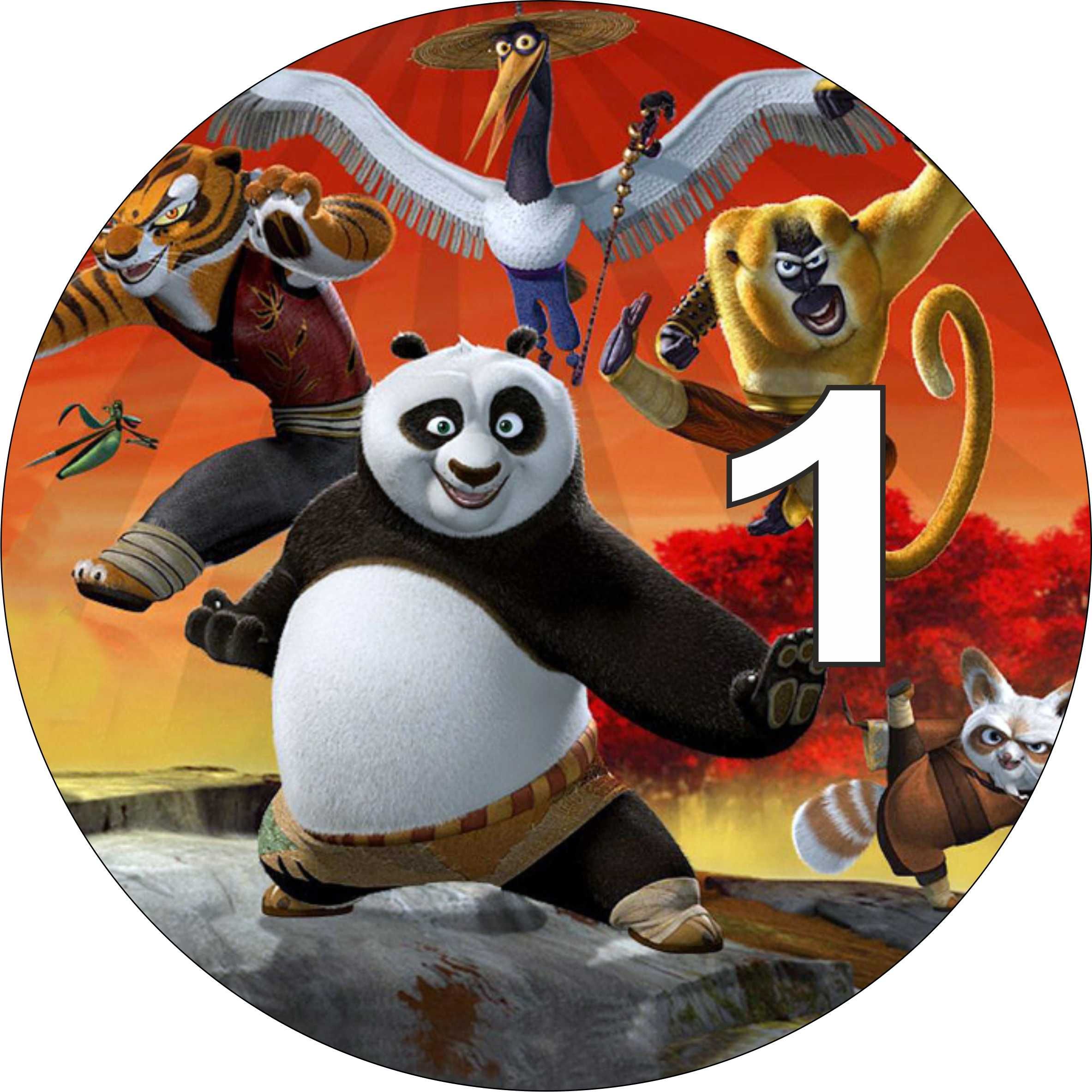 Pan Opłatek na tort - KUNG FU PANDA
