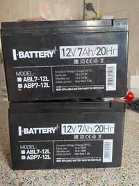 Нові Акумулятори для ДБЖ I-Battery AGM ABP7-12 (7 А/ч 12V)