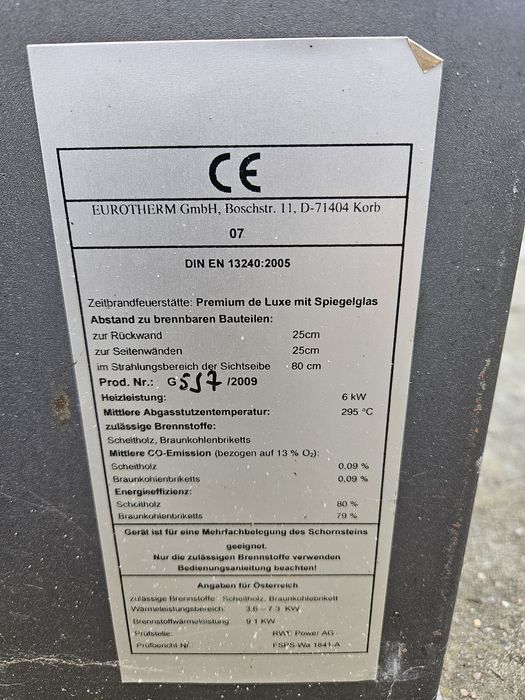 Kominek wolnostojacy Eurotherm