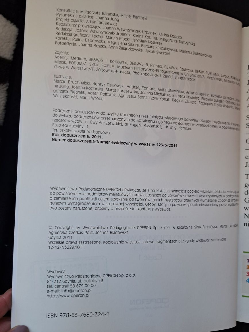 Kolorowa klasa kl.3 - podręcznik cz. 1 Operon - nowy