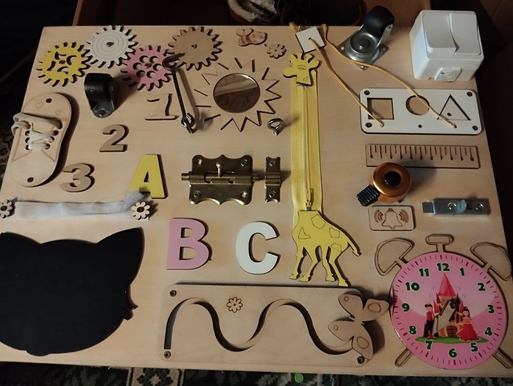 Tablica drewniana edukacyjna