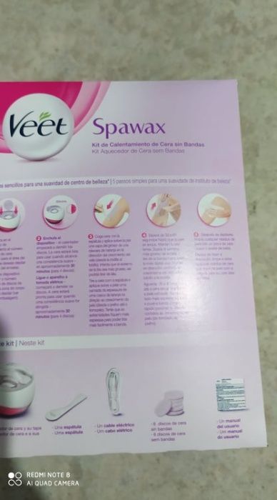 Máquina Cera Quente Veet Spa