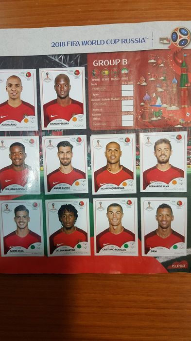 Coleção de cromos completa Russia 2018. Para colecionadores