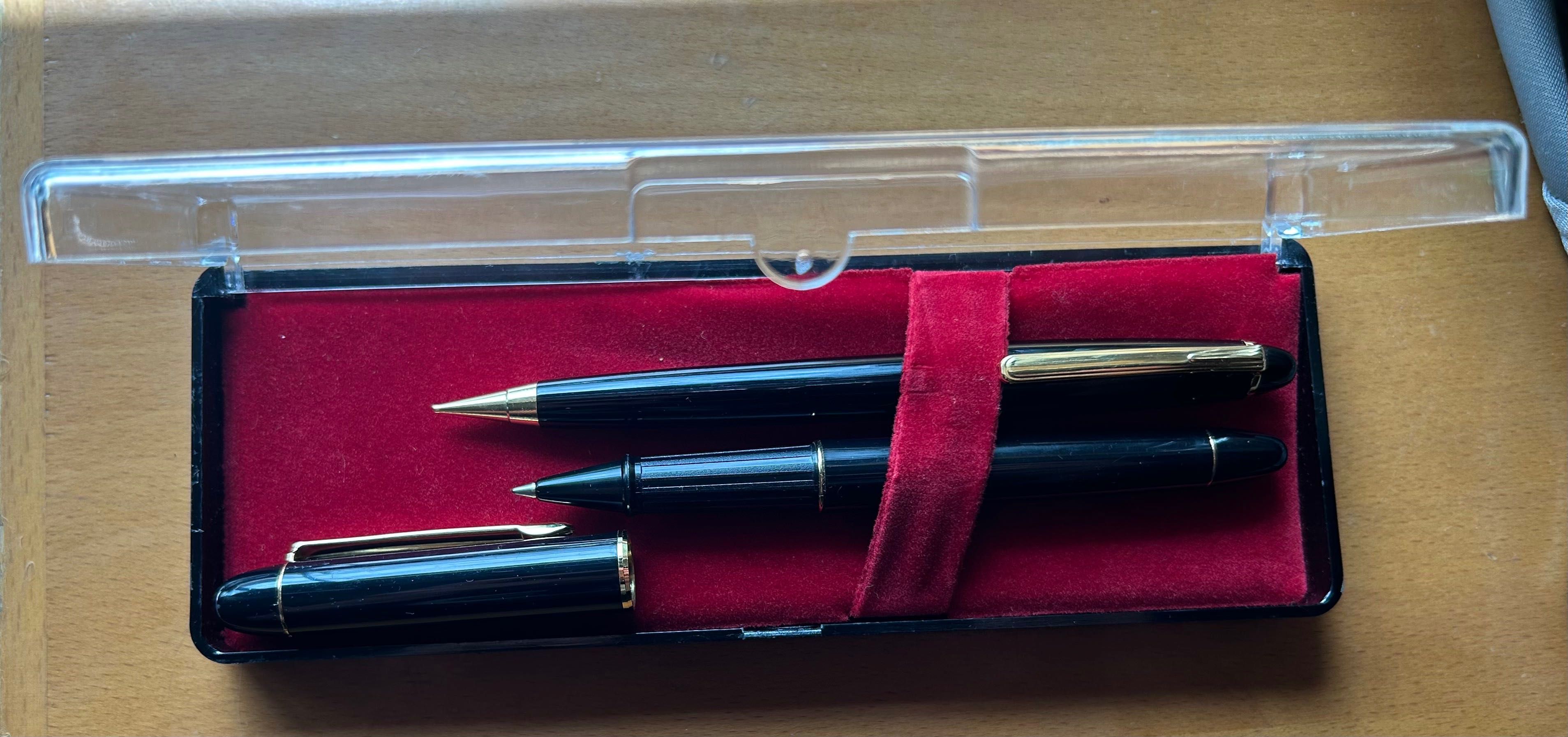 Set of Rollerball / Ballpoint Caneta e Lapizeira com Caixa
