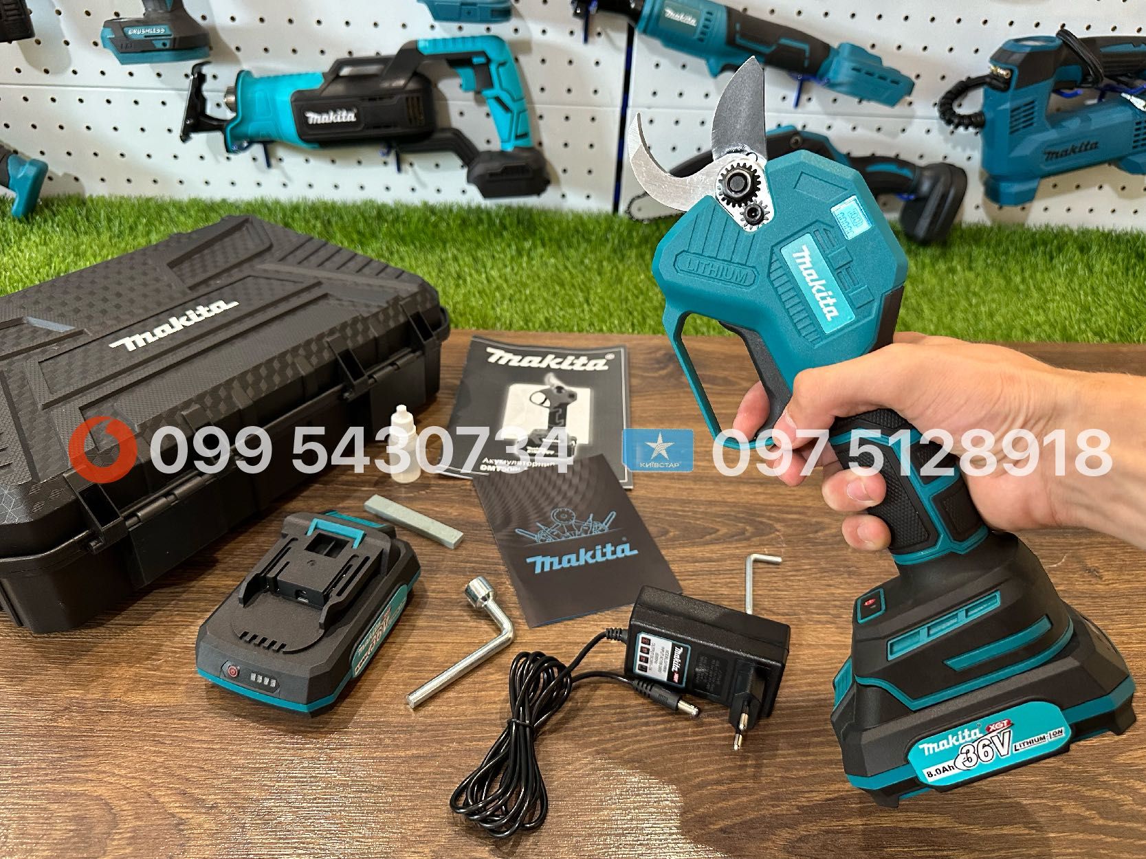 Акумуляторний Секатор Makita DMT75BL 36V 8Ah гілкоріз кущоріз 45мм