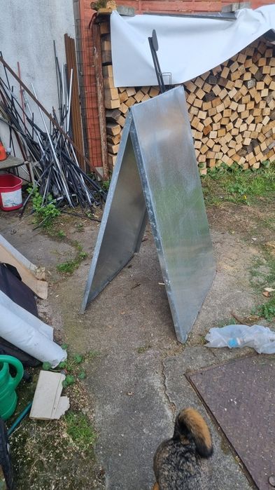 Potykacz reklamowy ciężki stalowy duży 75cm x 120cm ogromny
