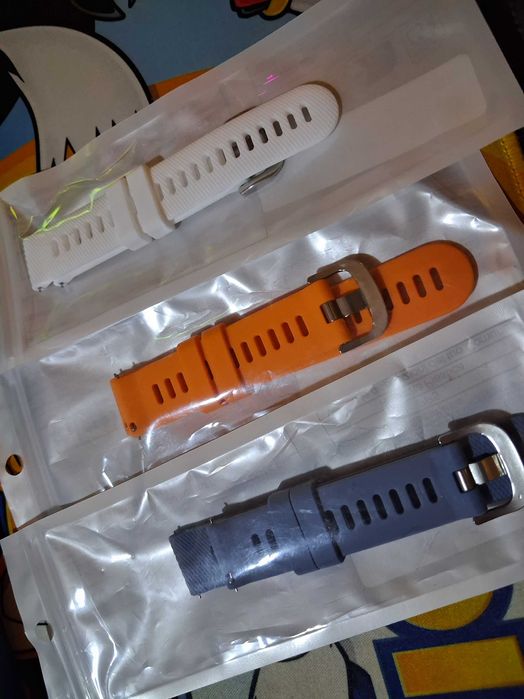 Bracelete de Silicone 20mm – Laranja, Azul ou Branco