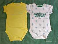 Bodziaki/ Body niemowlęce na krótki rękaw r. 68