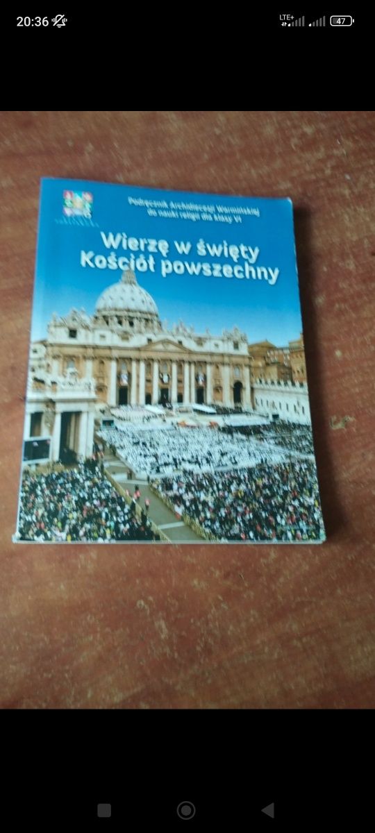 Wierzę w święty Kościół powszechny,podręcznik kl 6