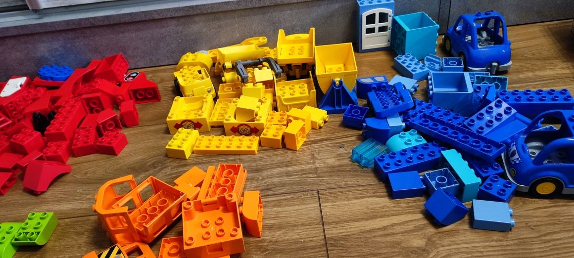 Lego duplo mix dużo klocków plus tory lokomotywa