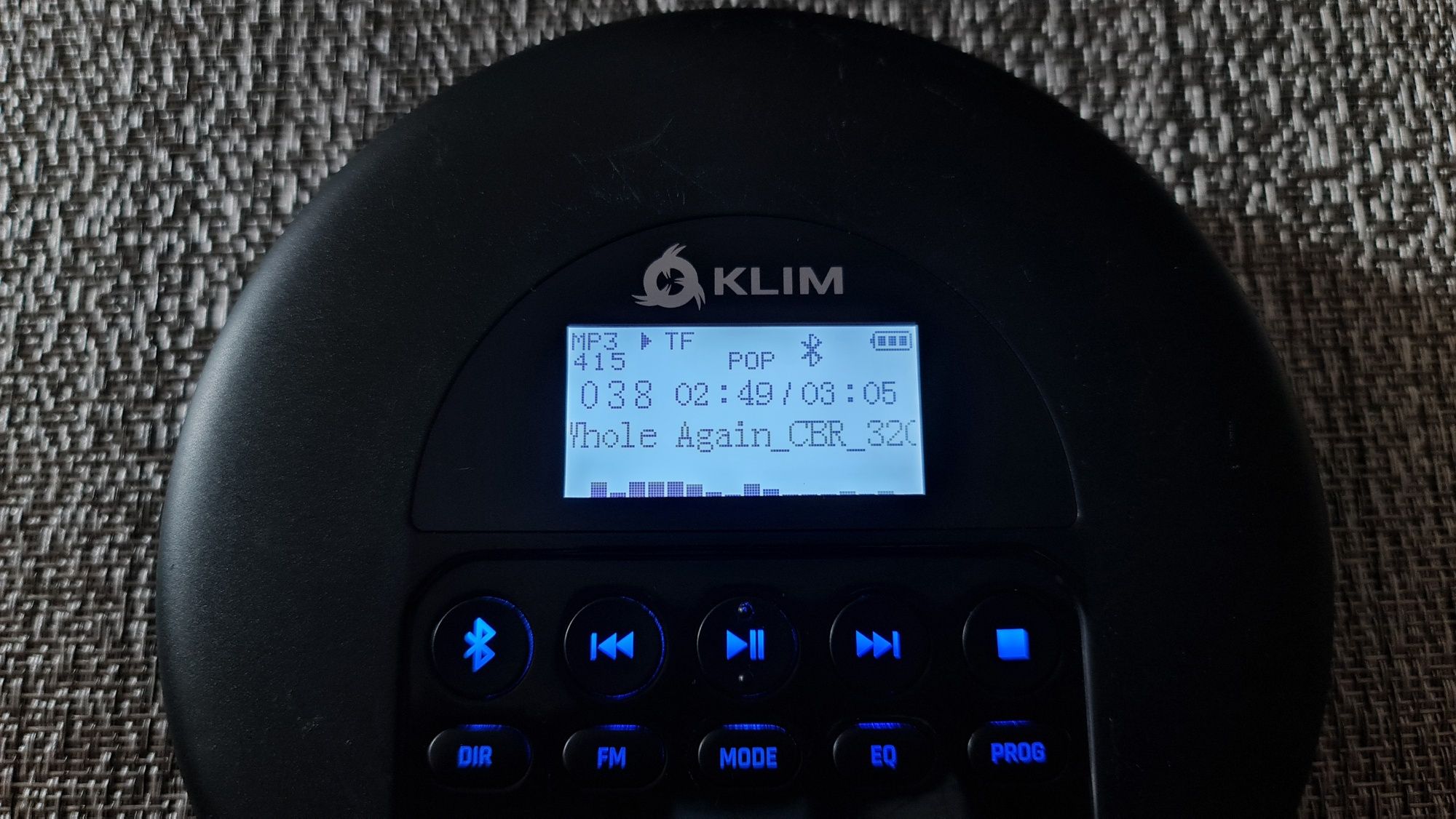 Discman KLIM z Cd,bluetooth,microSD,radio FM