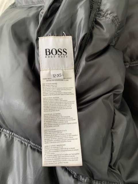 Colete Hugo Boss dupla face, preto\cinzento tamanho 12