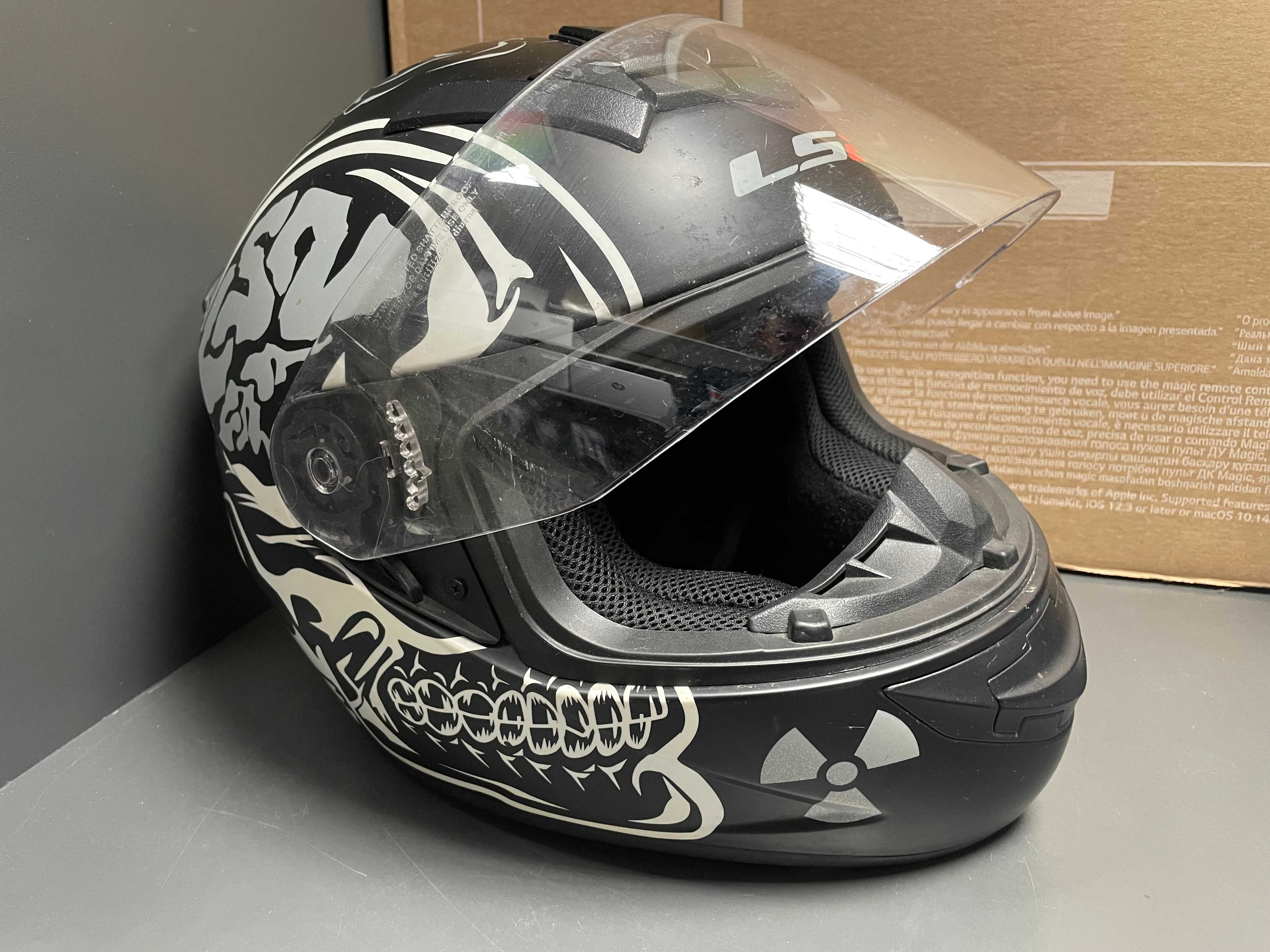Kask motocyklowy LS2 roz. XS z interkomem Ejeas-E6