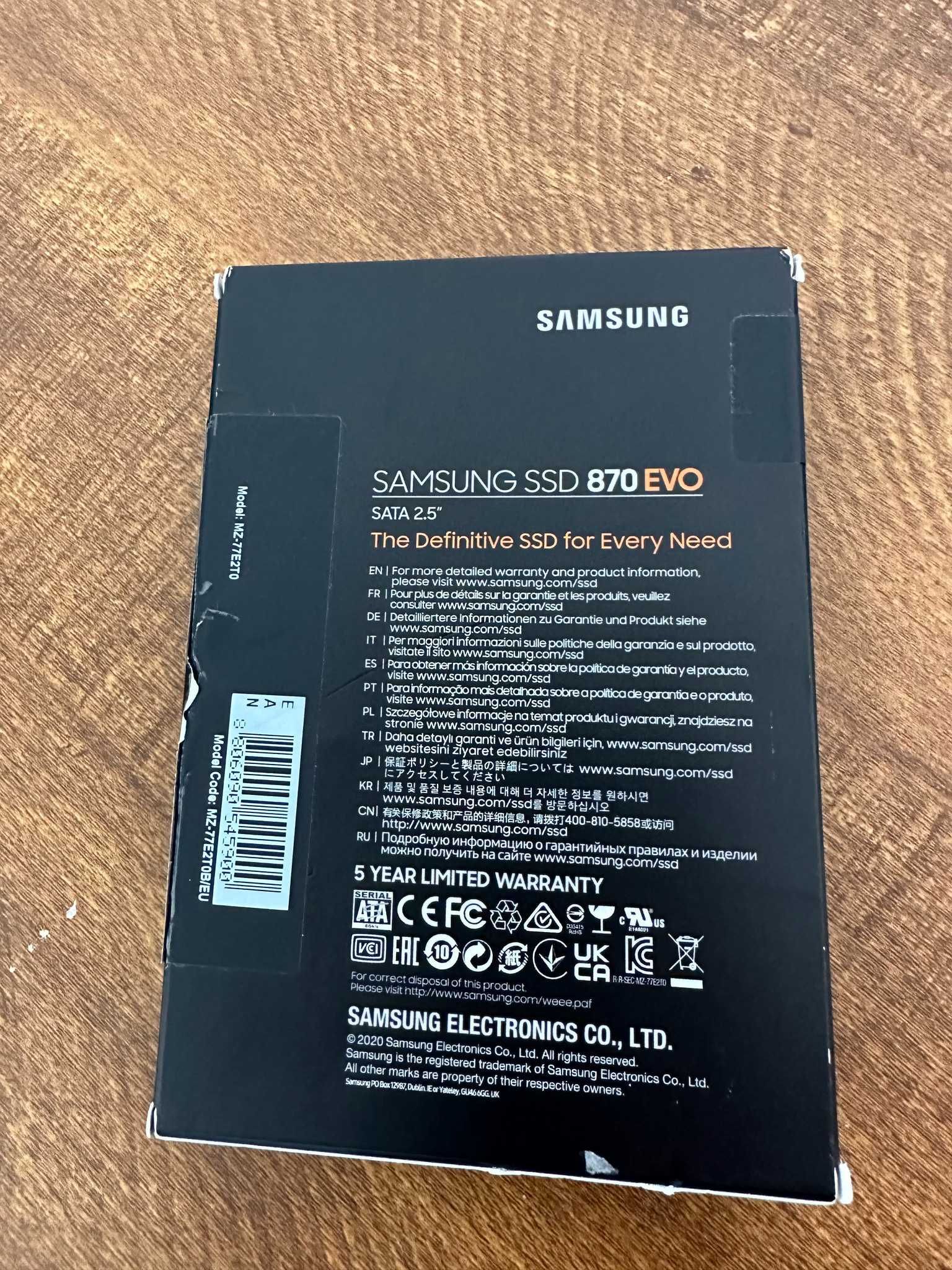 SSD 2.5" Samsung 870 EVO 2TB -  Nunca Usado e Ofereço Portes