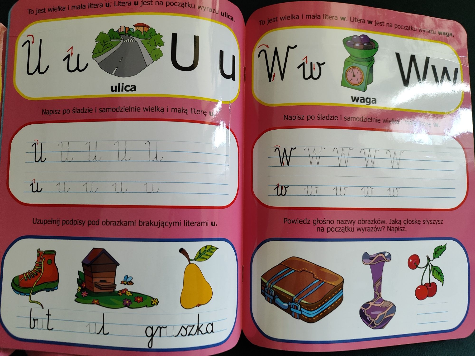 Literki zmywalna książeczka 2 szt. jak nowa