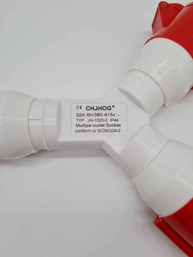 Rozgałęziacz siłowy 5 pin 32A-6H/380-415V ip44 dwa gniazda1