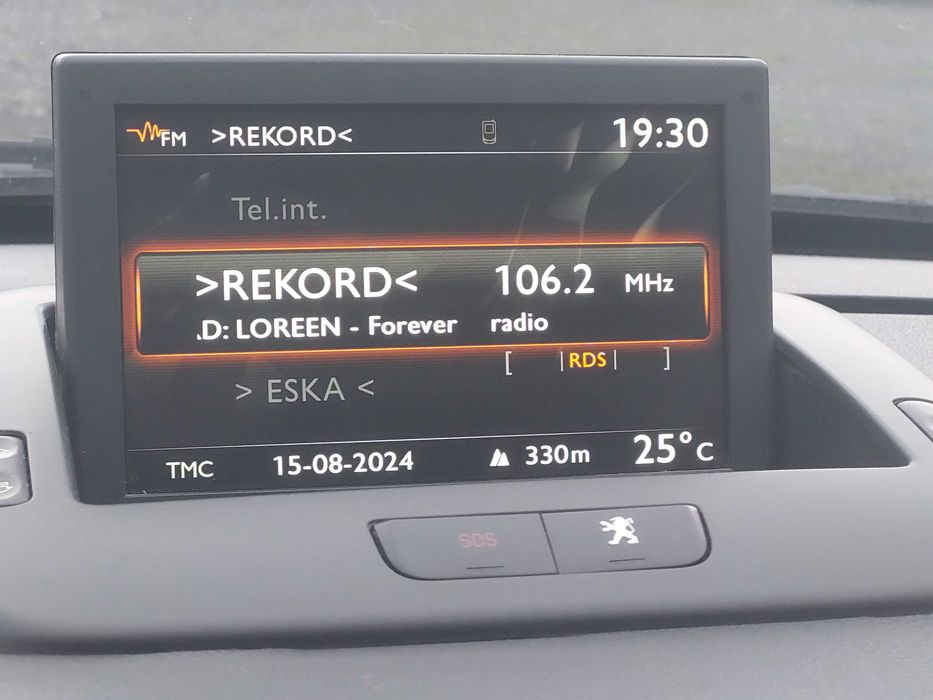 Peugeot 3008 I 5008 Wyświetlacz Nawigacji Europa