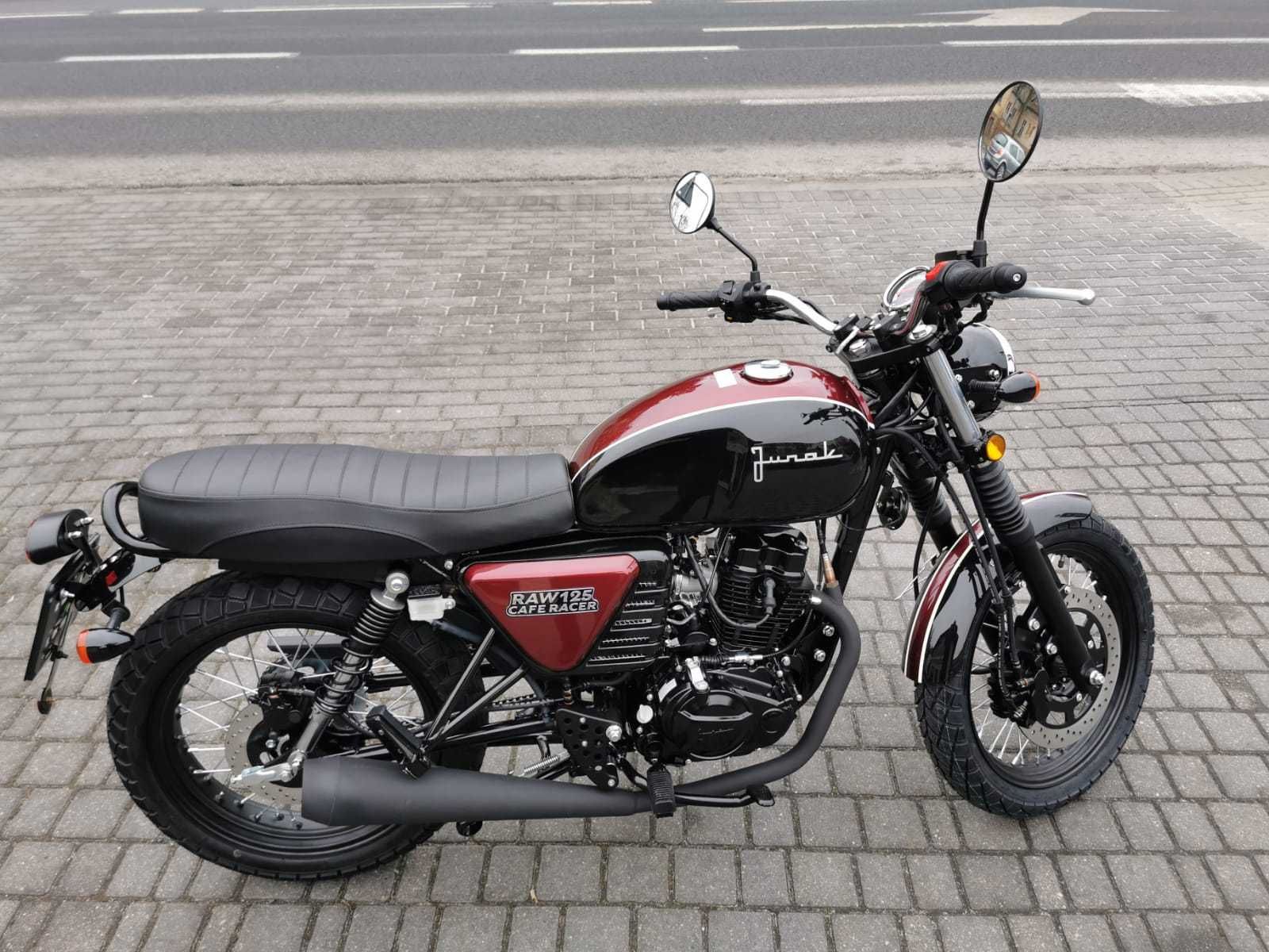 Junak RAW 125 na kat B cafe racer vintage Motoklinika Września