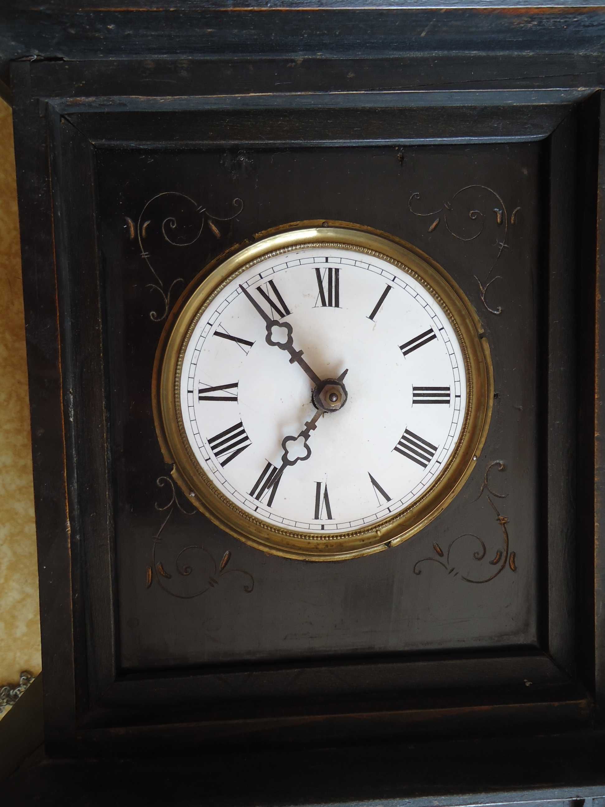 stary zegar wiszący,ścienny,antyk,sygnatura,R.Lauterbach,1896r.UNIKAT