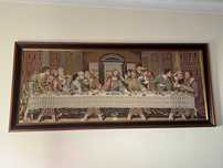 Quadro de parede em tapeçaria Última Ceia