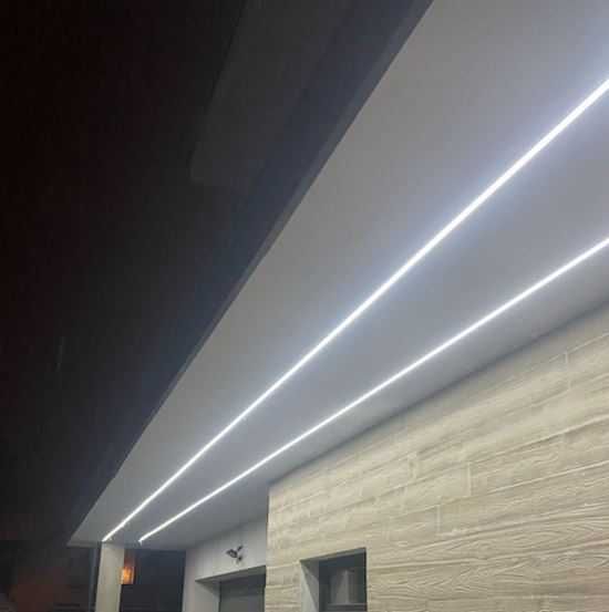 Wyjątkowa LINIA LED Nowoczesna Podbitka Pergola Elewacja Dom Hotel