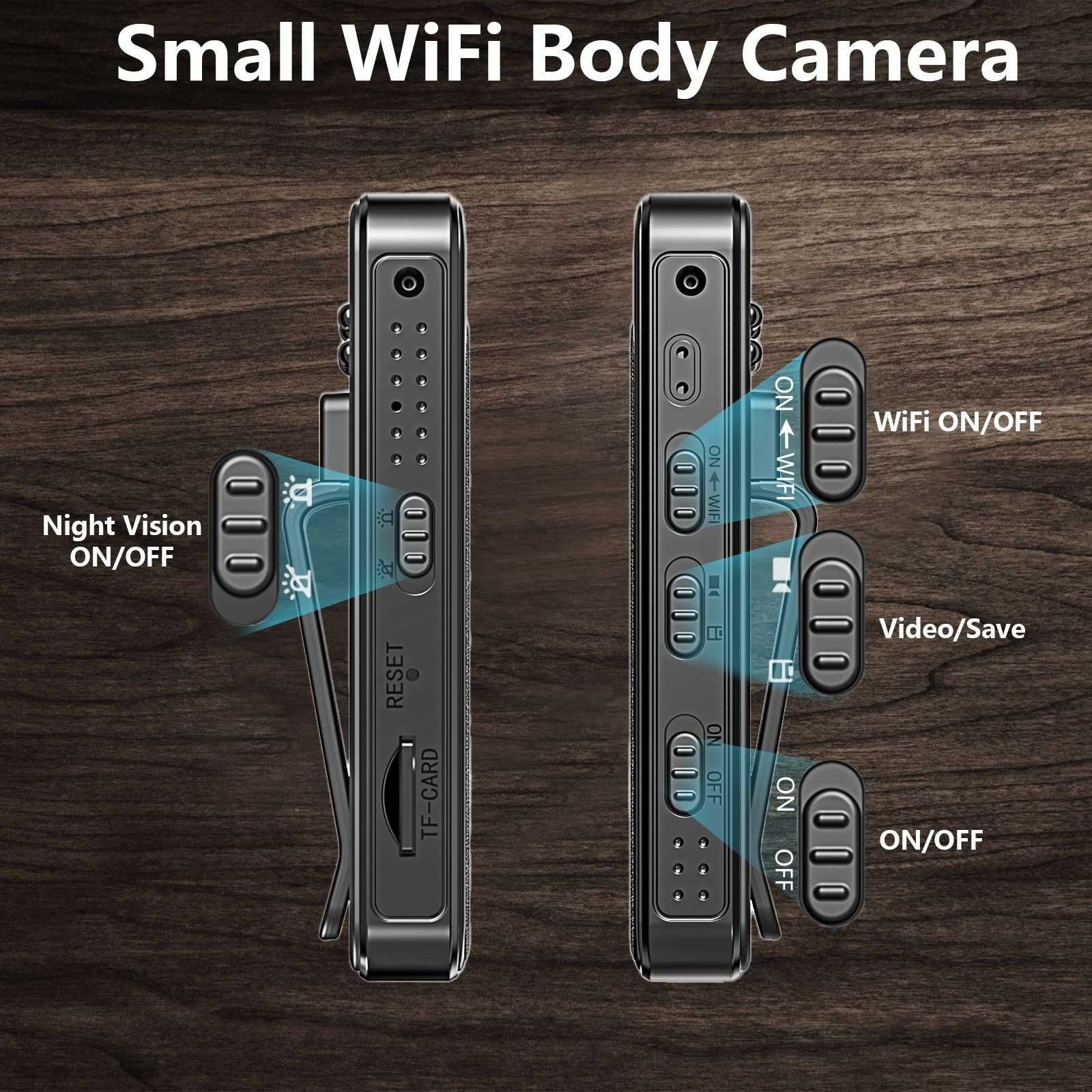 Mini kamera Wifi 1080P noktowizor na podczerwień miniaturowa kamera