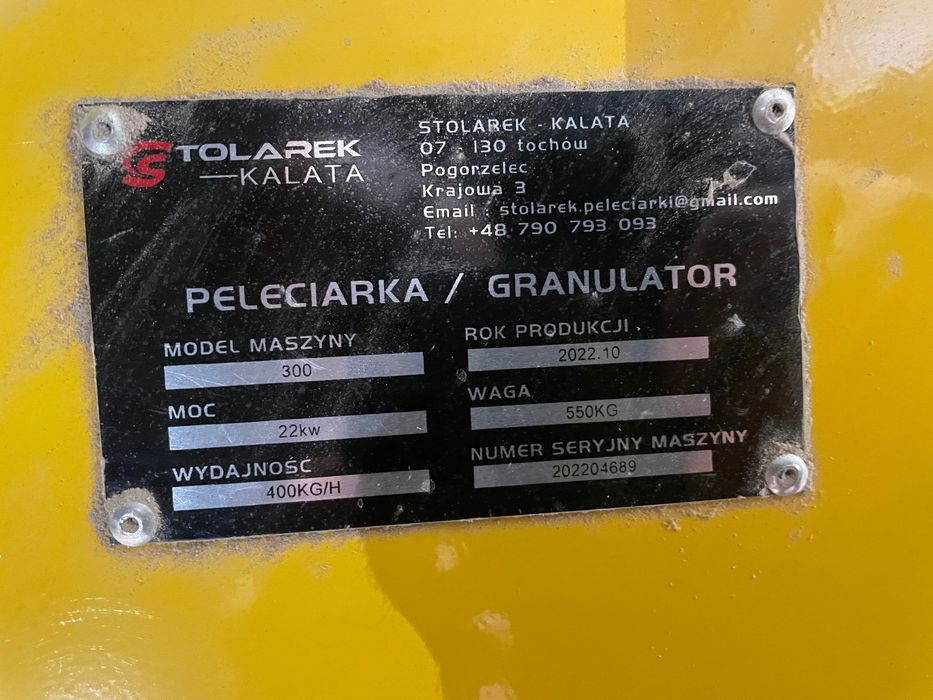 PELECIARKA Od 7.5 KW do 22 KW / Wolnoobrotowa / Młyn / Pellet