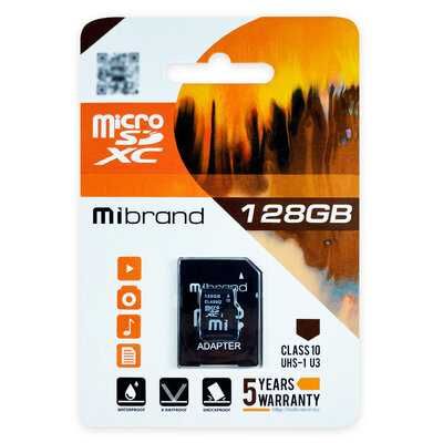 Microsdhc (UHS-1) MIBRAND 16, 32, 64, 128 GB CLASS 10 (ADAPTER SD)