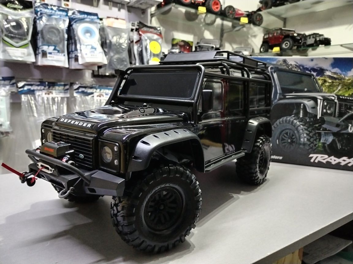 Carro rc crawler scale Traxxas trx4 defender guincho