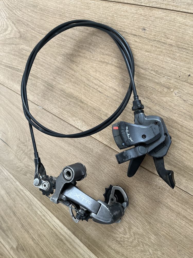 Shimano XTR przerzutka tył manetka 9 biegów dh fr slope xc