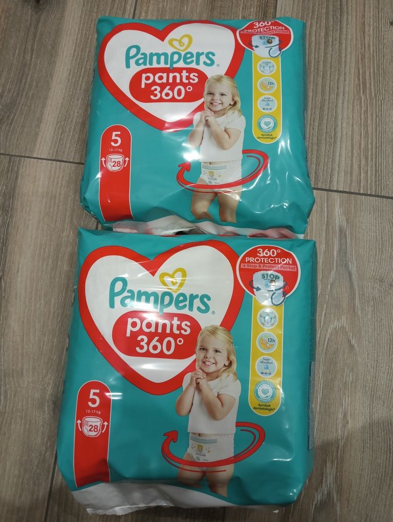 Sprzedam 2 opakowania Pampers pants 360 rozm. 5. 12-17kg