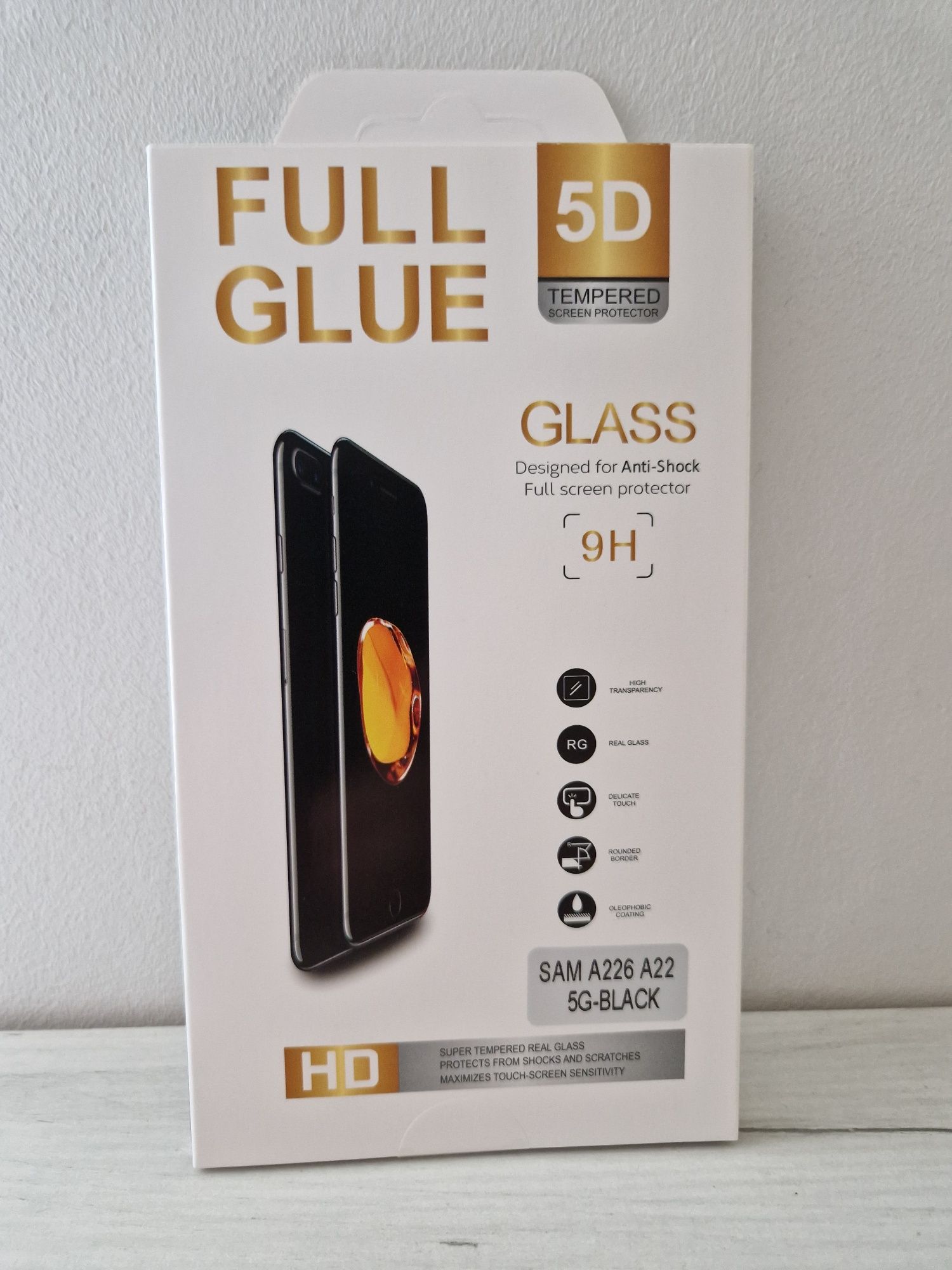 Hartowane szkło Full Glue 5D do SAMSUNG GALAXY A22 5G