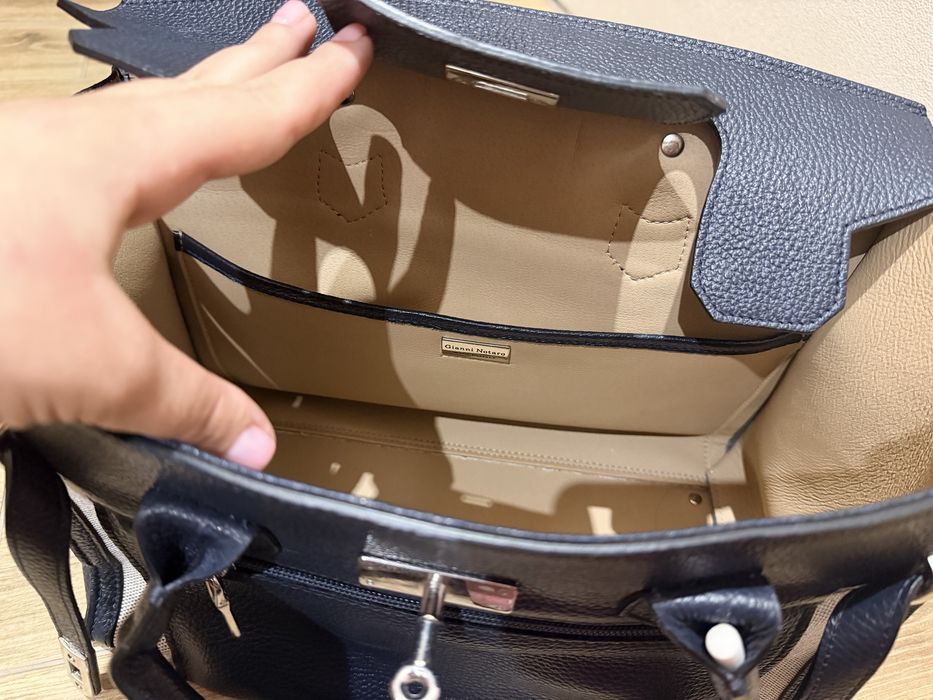 Шкіряна сумка італійська gianno notaro