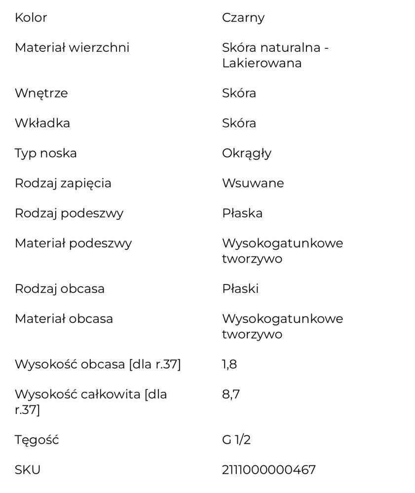 Czarne mokasyny Polański 39