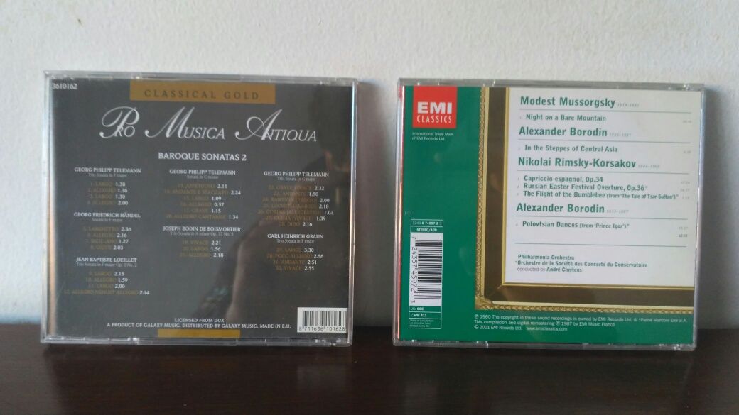 2 CDs Música Clássica - Baroque Sonatas / Russian Orchestral Showpiece