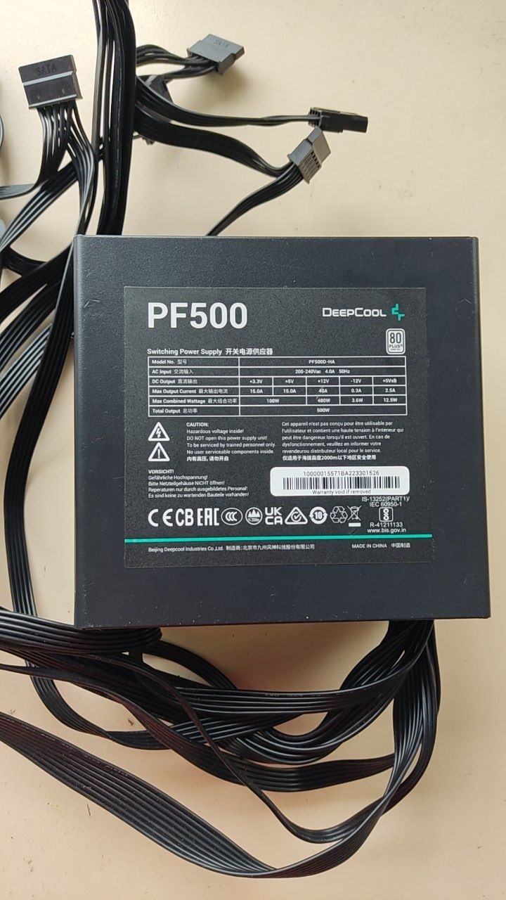 Неробочий блок живлення Deepcool PF500