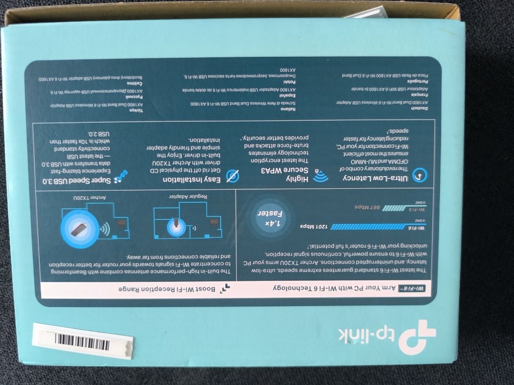 Karta sieciowa zewnętrzna TP-Link AX1800