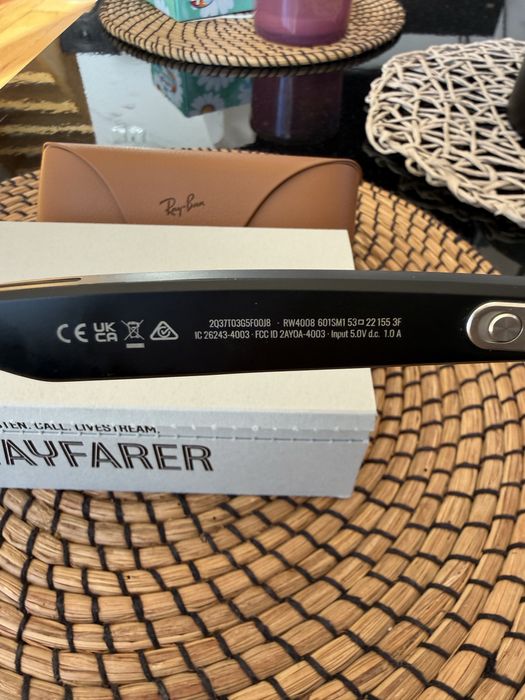 Smart okulary z AI, kamera i fotochromem, Ray-Ban Meta Wayfarer RW4008