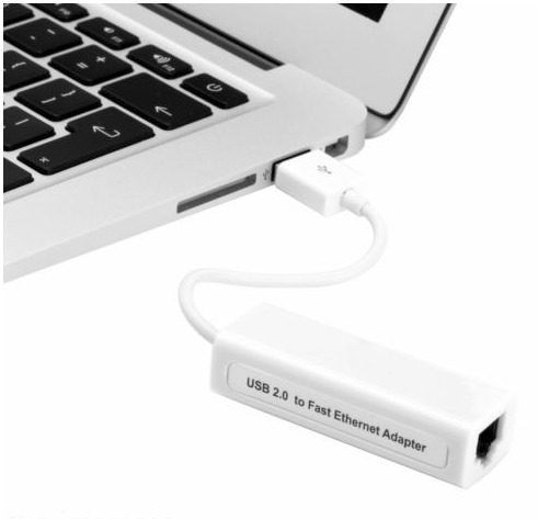 L218 Adaptador USB 2.0 - RJ45 100Mb Macbook Air Apple & PC Novo! <T