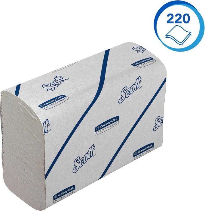 Scott 6636 Ręczniki Papierowe 12 opakowań Szary 2640 sztuk