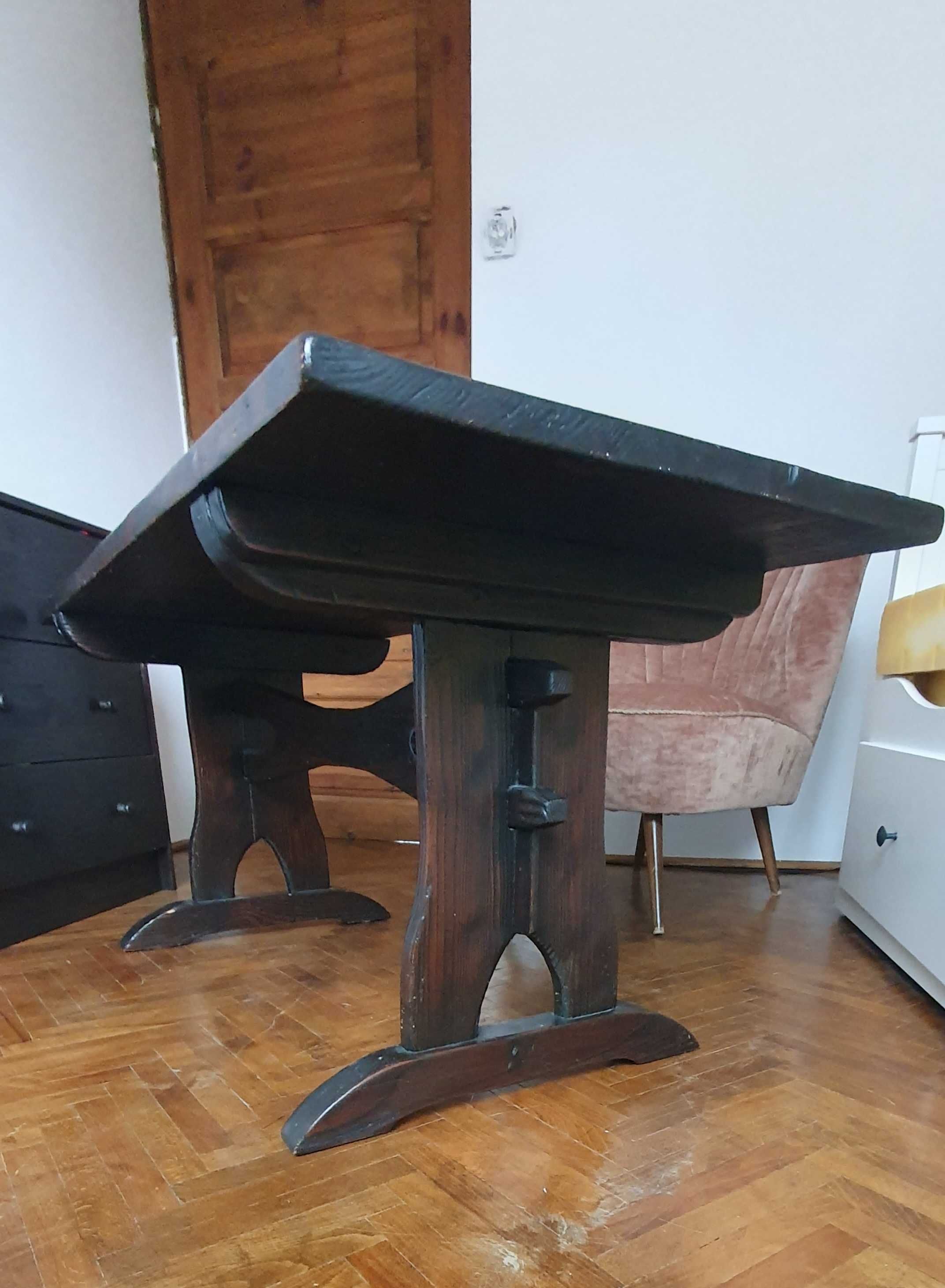 Piękna drewniana ława/stół unikat