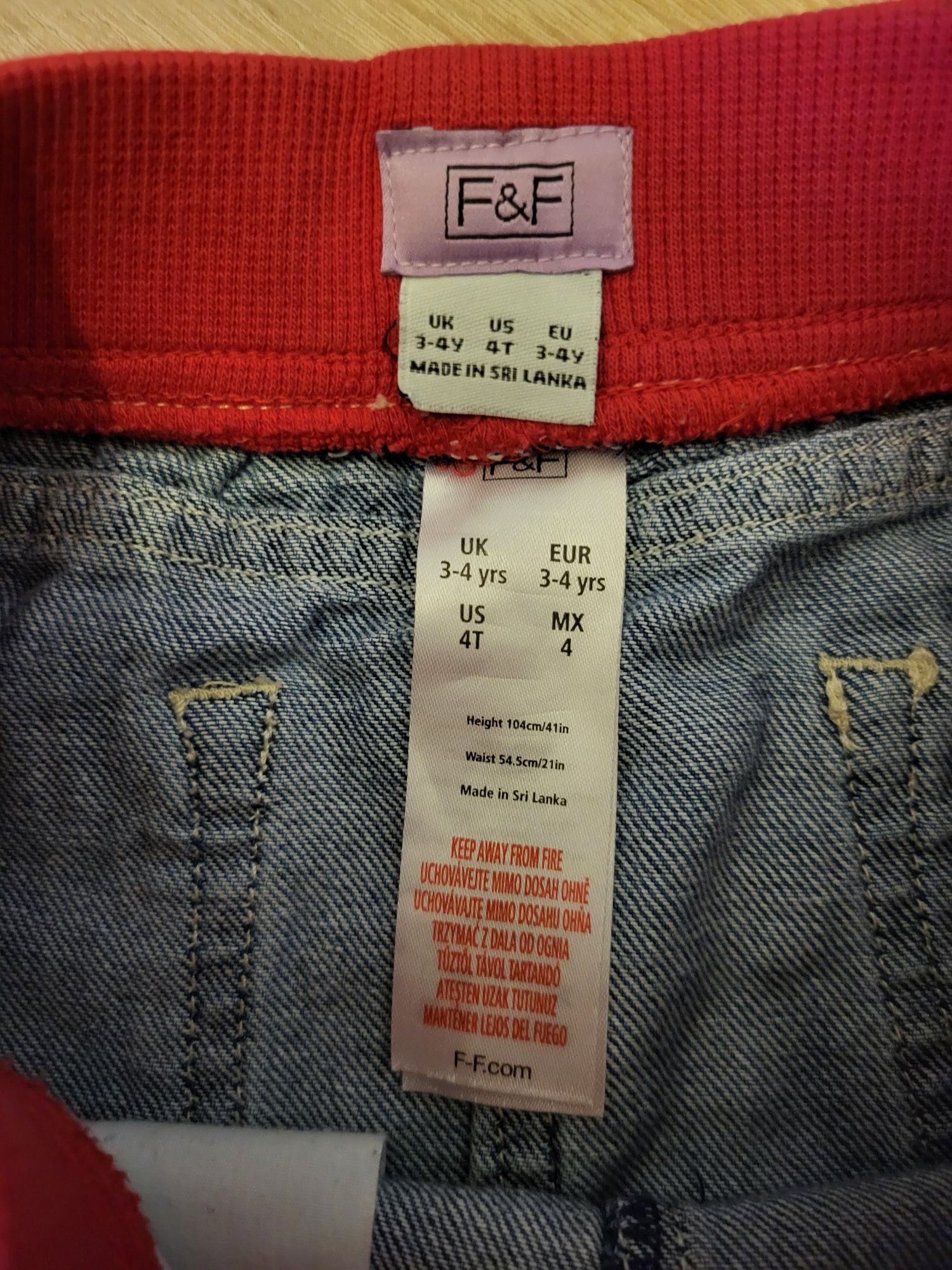 Spódniczka F&F 104 jeans