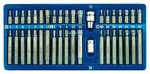 Набір біт (Torx/ Spline/ Hex) з перехідниками 40 предметів Vorel
